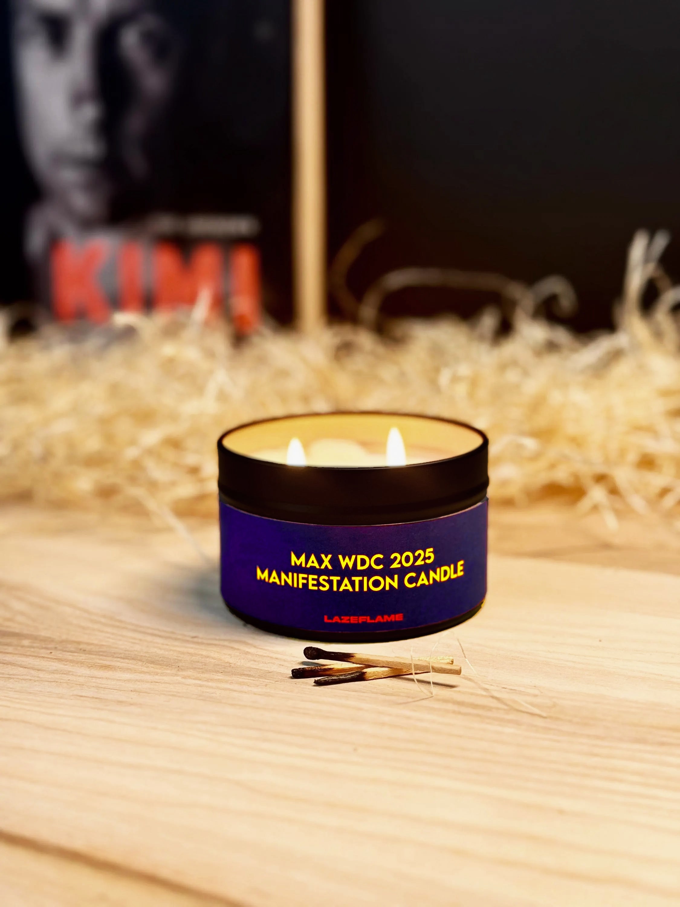 Max WDC 2025 Manifestation Candle – Funny Formula 1 Gift