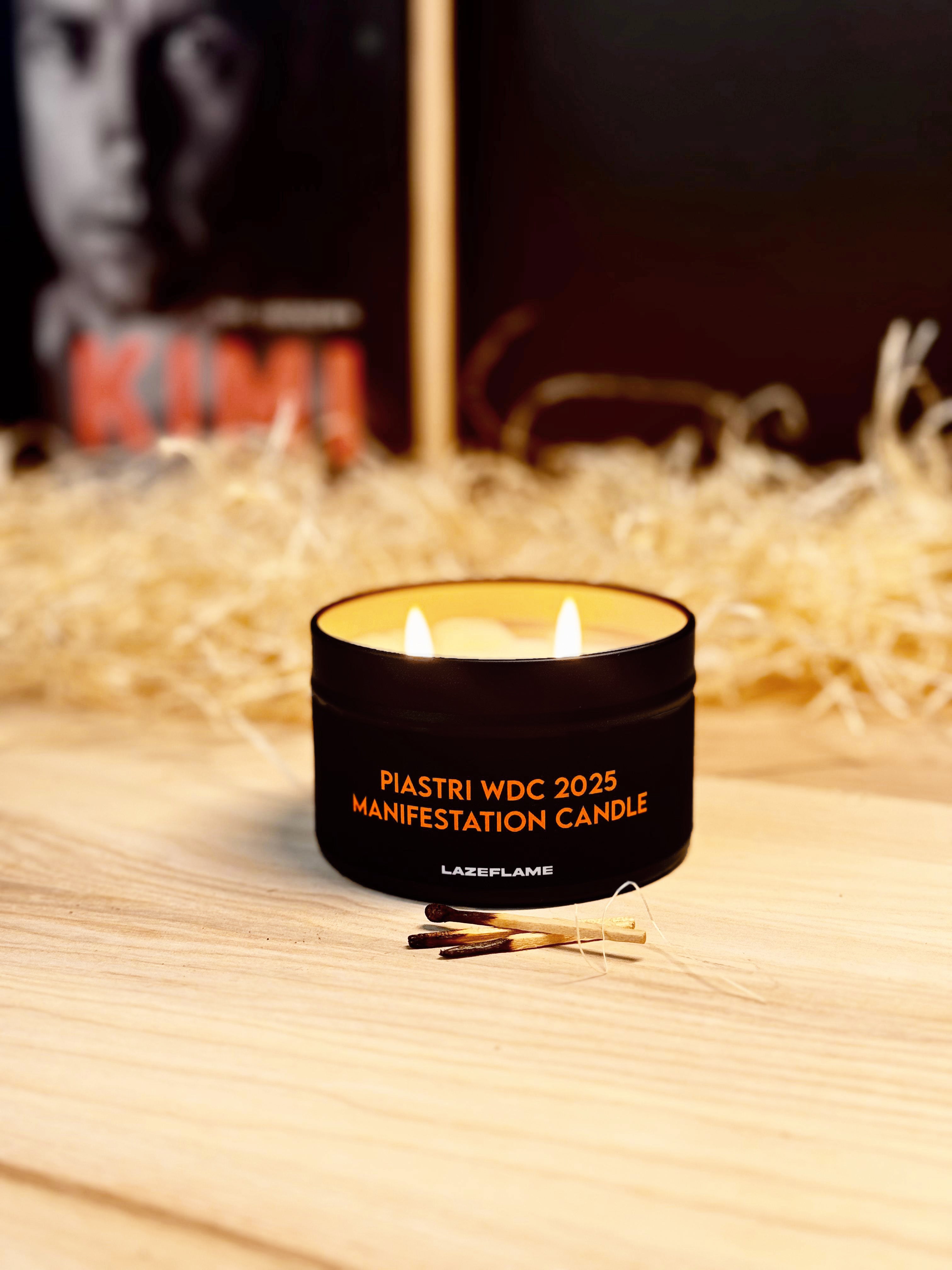 Oscar Piastri McLaren Manifestation Candle