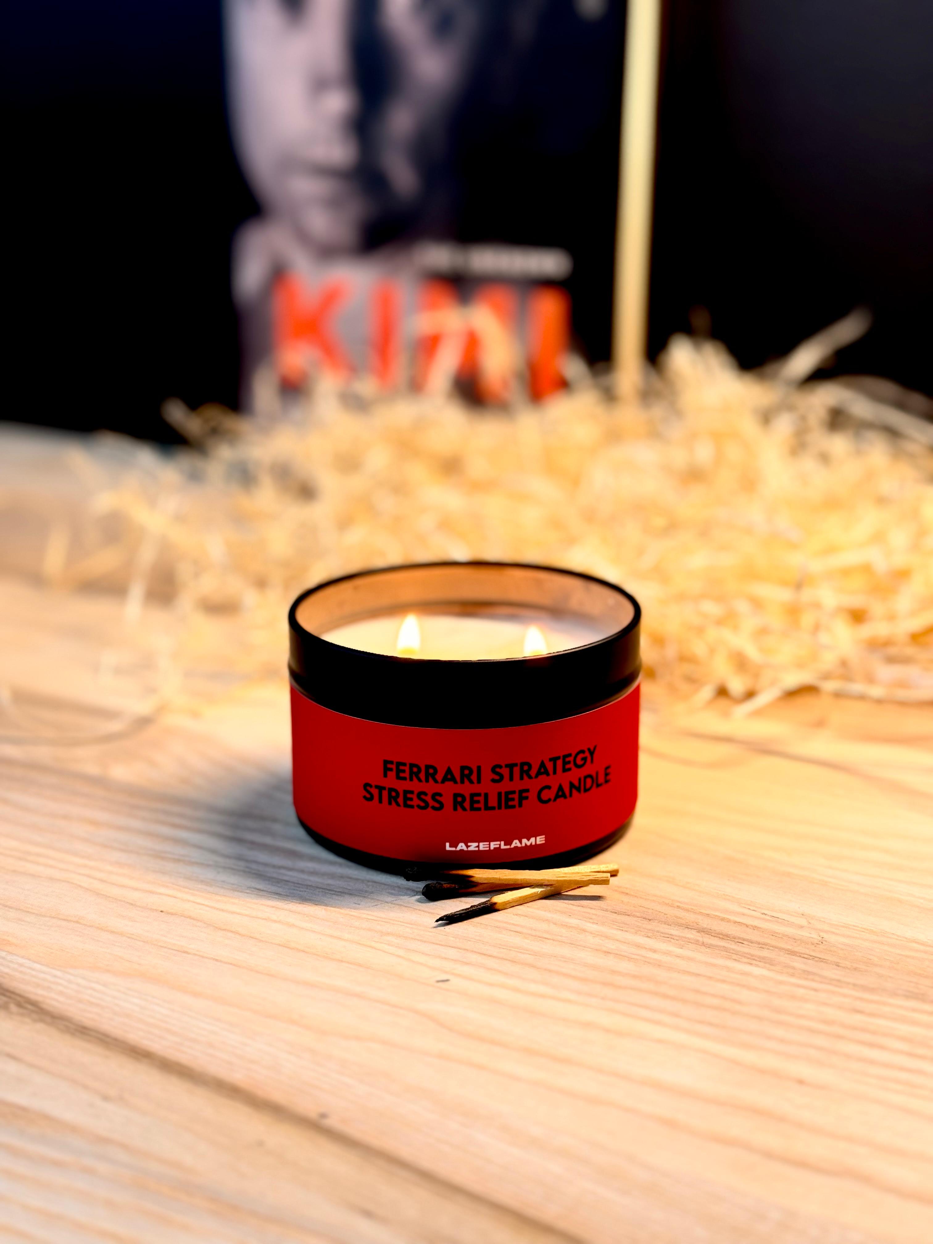 F1 Ferrari Candle, Formula 1 Relief Candle, Hamilton Leclerc Gift