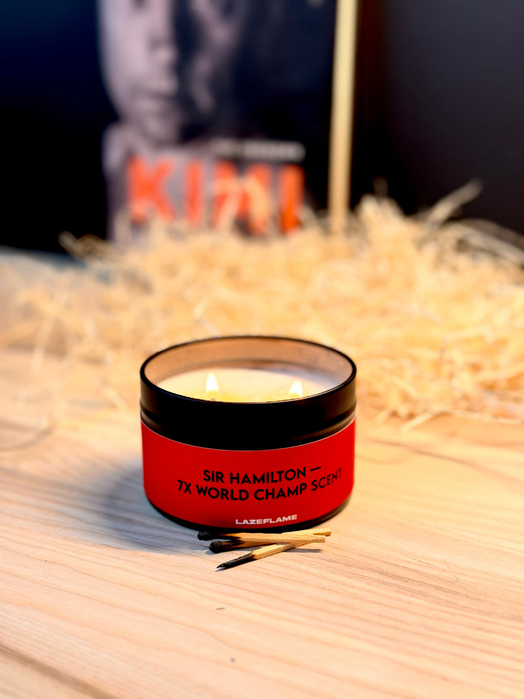 Lewis Hamilton Ferrari Candle, Formula 1 Relief Candle, Hamilton Gift