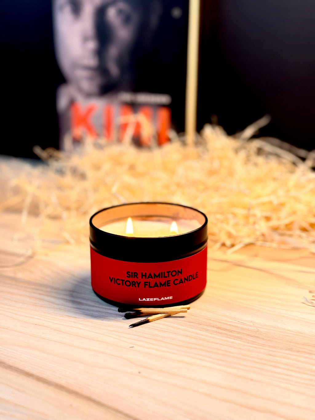 Lewis Hamilton Ferrari Candle, Formula 1 Relief Candle, Hamilton Gift