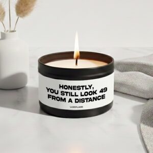 50th birthday candle gift, personalized gift, thank you candle, personalized candle, thank you gift, teacher gift